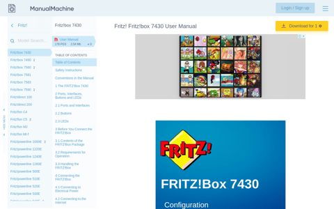 Fritz! Fritz!box 7430 User Manual - ManualMachine.com