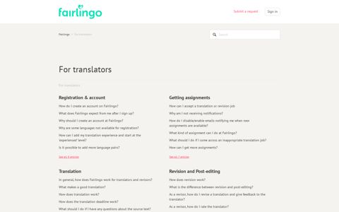 For translators – Fairlingo