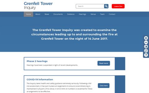 Grenfell Tower Inquiry: Homepage