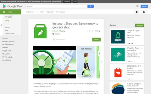 Instacart Shopper: Get paid to shop & earn money - Apps on ...
