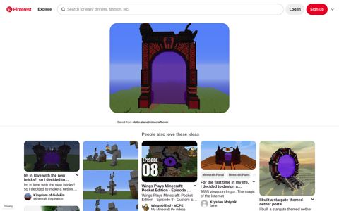 Huge Nether Portal (Working) Minecraft ... | Portal design ...