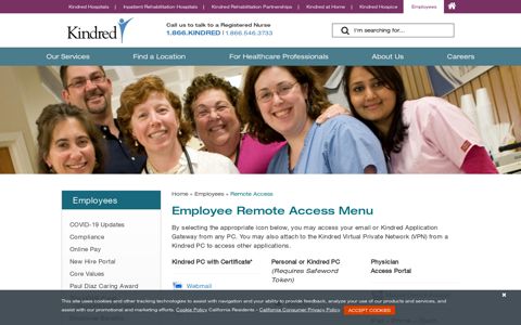 Remote Access | Kindred Healthcare