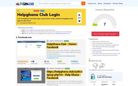 Helpghana Club Login