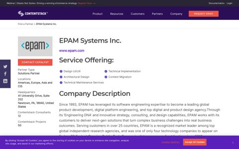 EPAM Systems Inc. | Contentstack Partner
