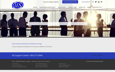 Employer Portal Redirect - IES Custom Staffing