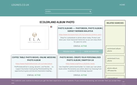 ecolorland album photo - General Information about Login