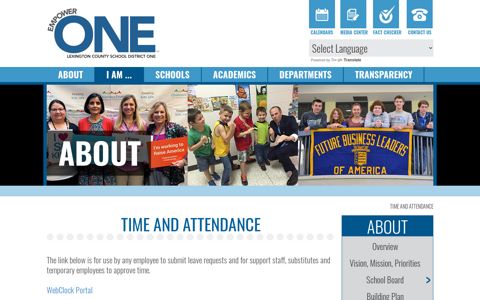 Time and Attendance - Lexington County School District One