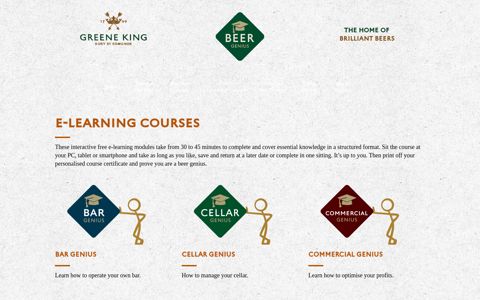 e-learning courses - Greene King Beer Genius