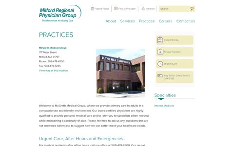McGrath Medical Group - Milford Regional Physician Group