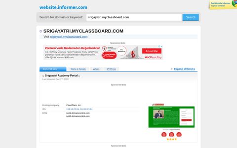 srigayatri.myclassboard.com at WI. :: Srigayatri Academy Portal ::