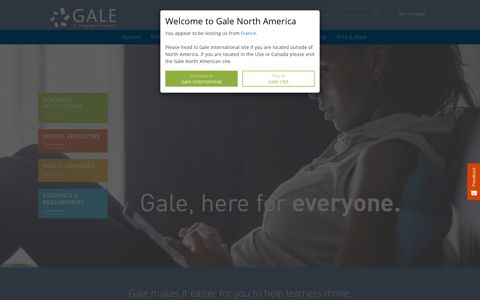 Gale: Scholarly Resources for Learning and Research