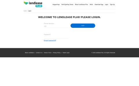 Login - Lendlease Plus