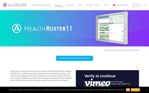 HealthRoster by Allocate Software | eRostering for safer staffing