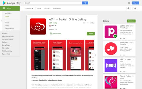 eÇift – Turkish Online Dating - Apps on Google Play