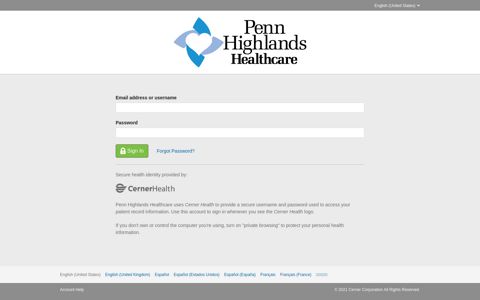Penn Highlands Patient Portal