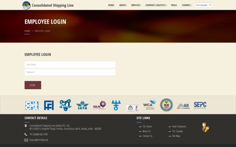 Employee Login - Consolidated Shipping Line