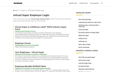 Intrust Super Employer Login ❤️ One Click Access - iLoveLogin