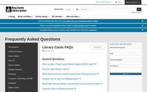 Account Linking - King County Library System