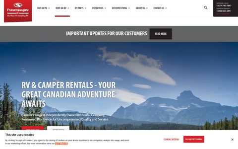 RV Rentals across Canada | Fraserway RV
