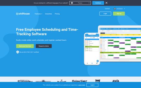 Shiftbase: Employee Scheduling and Time-Tracking Software