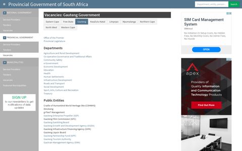 Vacancies & Jobs - Gauteng Provincial Government of South ...