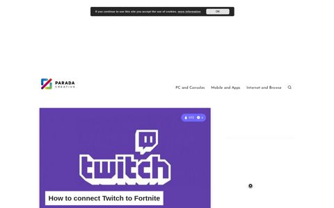 How to connect Twitch to Fortnite 🥇 Creative Stop ▷ 🥇