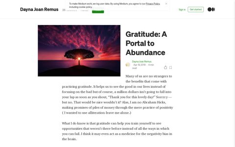 Gratitude: A Portal to Abundance. Many of us are no strangers ...
