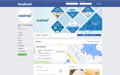 Kairos Technologies Inc - About | Facebook