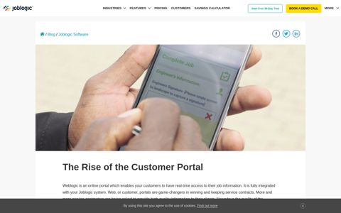 The Rise of the Customer Portal - Joblogic