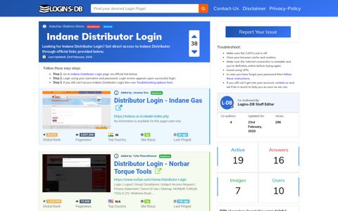 Indane Distributor Login - Logins-DB