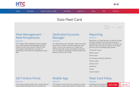 Esso Fleet Card | HTC Energy