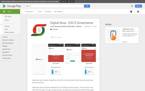 Digital Seva - CSC E-Governance - Apps on Google Play