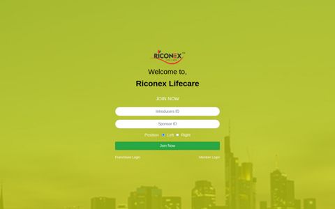 Join Now - Riconex Lifecare Pvt. Ltd