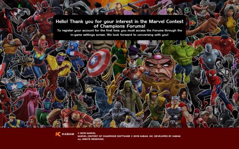 Sign Up - Marvel Contest of Champions