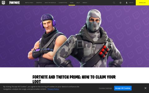 Fortnite and Twitch Prime: How to Claim Your Loot - Epic ...