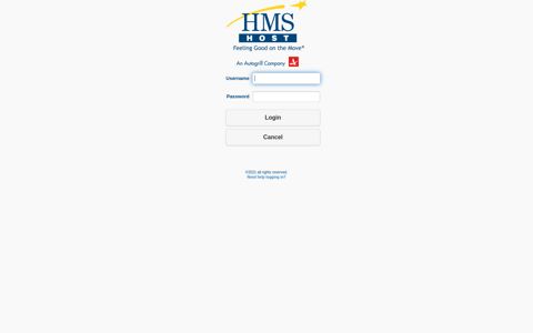 HMSHost: Online Management LOGIN AREA