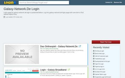 Galaxy-network.de Login - Loginii.com