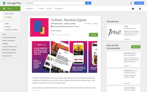 GoRead - Revistas Digitais – Apps no Google Play