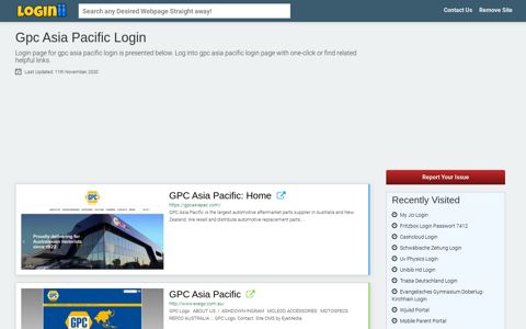 Gpc Asia Pacific Login - Loginii.com