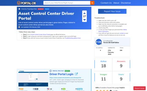 Asset Control Center Driver Portal