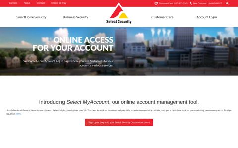 Account Login - Select Security