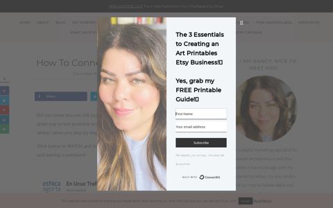 How To Connect Etsy Shop to Facebook - Nancy Badillo