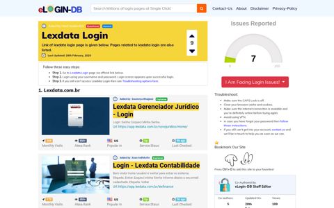 Lexdata Login - A database full of login pages from all over ...