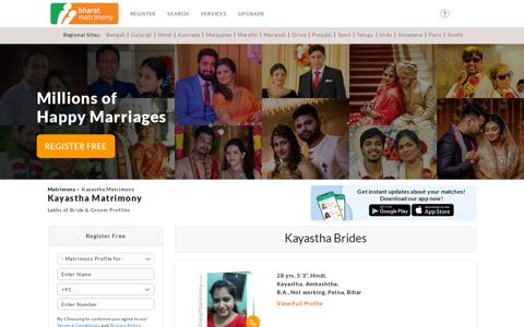 Kayastha Matrimony - Find lakhs of Kayastha Brides / Grooms ...