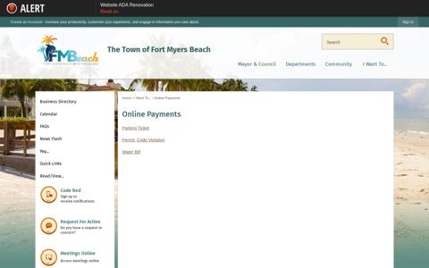 Online Payments | Town of Fort Myers Beach, FL - Official ...