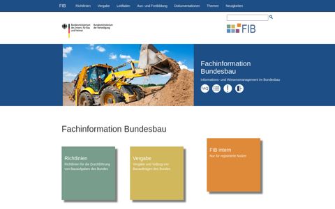 Startseite der Fachinfobörse