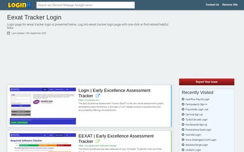 Eexat Tracker Login - Loginii.com