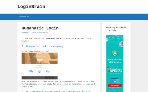 humanatic login - LoginBrain