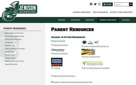 Parent Resources - Jenison Public Schools