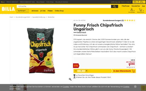 Funny Frisch Chipsfrisch Ungarisch online bestellen | BILLA